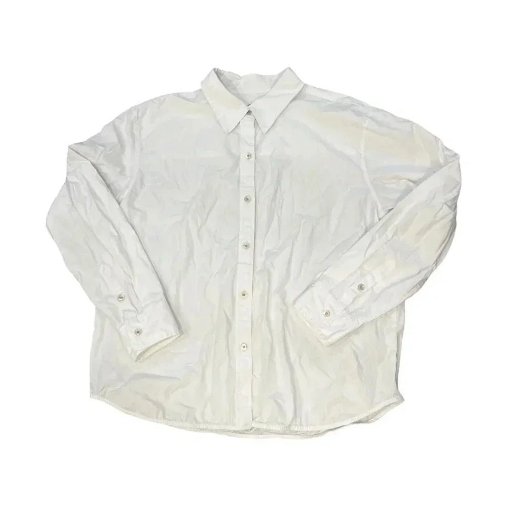 Aritzia Wilfred Free Button-Up Shirt | White | Size M
